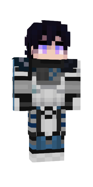 Monochrome Classic #00f8 Minecraft skin avatar