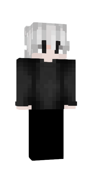 Monochrome Slim #05cb Minecraft skin avatar