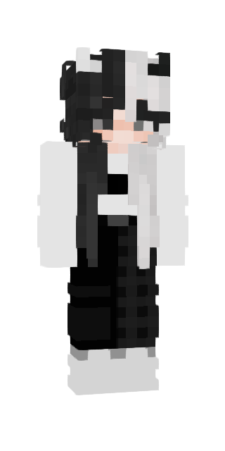 Monochrome Slim #068f Minecraft skin avatar