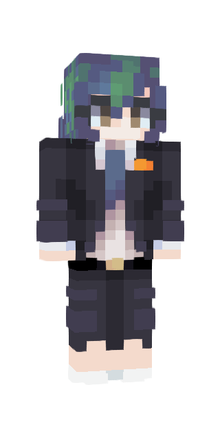 Black Slim #1119 Minecraft skin avatar