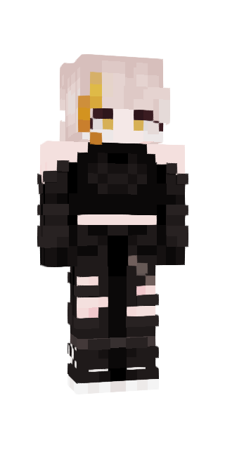 Black Slim #1345 Minecraft skin avatar