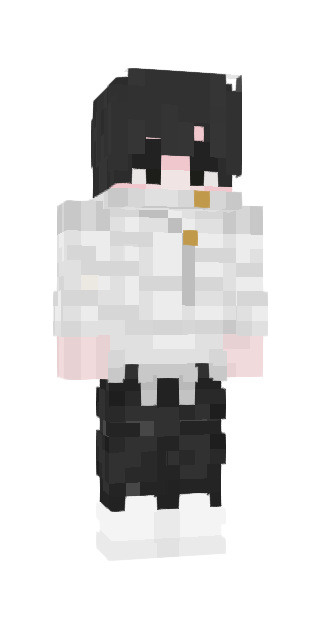 Monochrome Slim #1a8f Minecraft skin avatar
