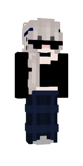 Black Slim #1ef8 Minecraft skin avatar
