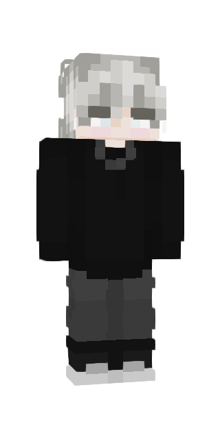 Monochrome Slim #25e6 Minecraft skin avatar