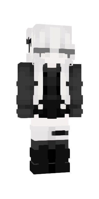 Monochrome Slim #2757 Minecraft skin avatar