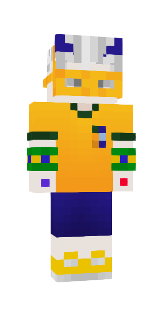 Colorful Slim #34d0 Minecraft skin avatar