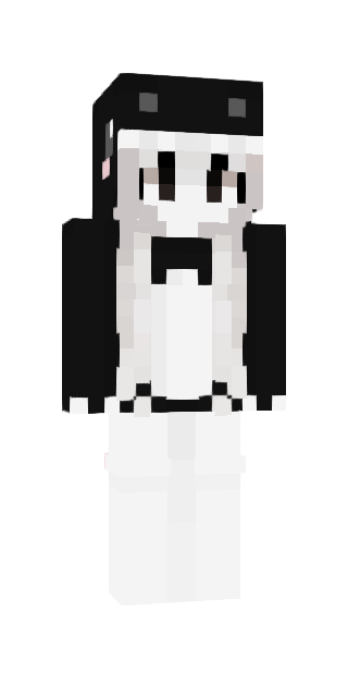 Monochrome Slim #394a Minecraft skin avatar