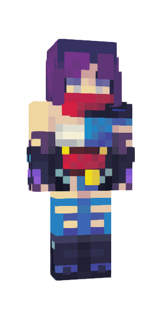 Colorful Slim #54e3 Minecraft skin avatar