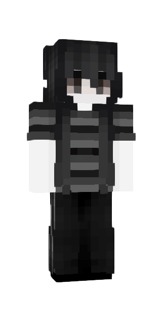 Monochrome Slim #555f Minecraft skin avatar