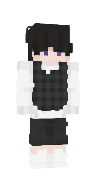 Monochrome Slim #55c5 Minecraft skin avatar