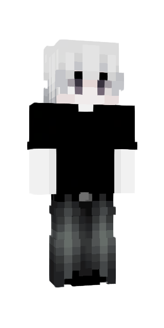 Monochrome Slim #5a9c Minecraft skin avatar