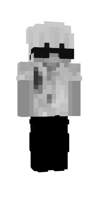 Monochrome Slim #5d5a Minecraft skin avatar