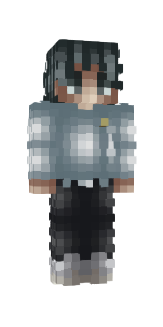 Monochrome Slim #5e5f Minecraft skin avatar