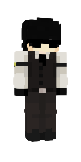 Monochrome Slim #5f86 Minecraft skin avatar
