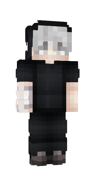 Monochrome Slim #65f3 Minecraft skin avatar