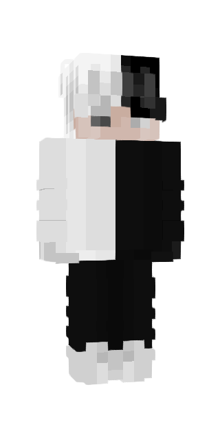 Monochrome Slim #660c Minecraft skin avatar