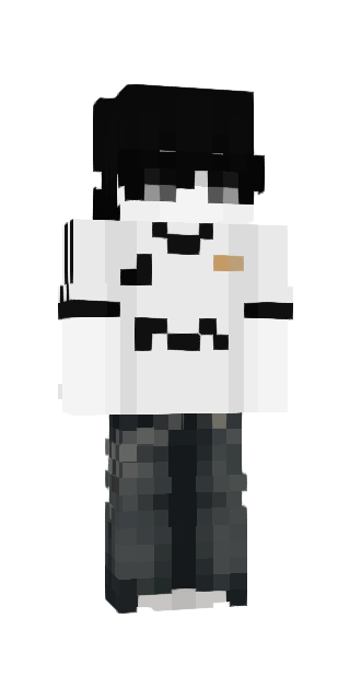 Monochrome Slim #663a Minecraft skin avatar