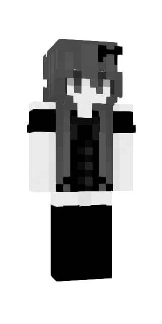 Monochrome Slim #6a07 Minecraft skin avatar