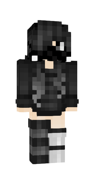 Monochrome Slim #6e38 Minecraft skin avatar