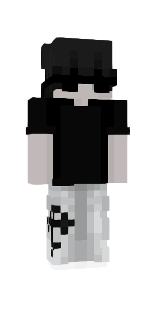 Monochrome Slim #72bb Minecraft skin avatar