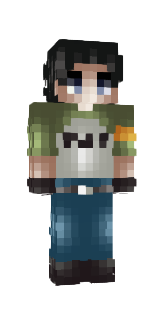 Black Slim #77c1 Minecraft skin avatar