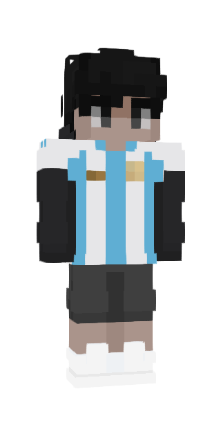 Monochrome Slim #7f5c Minecraft skin avatar