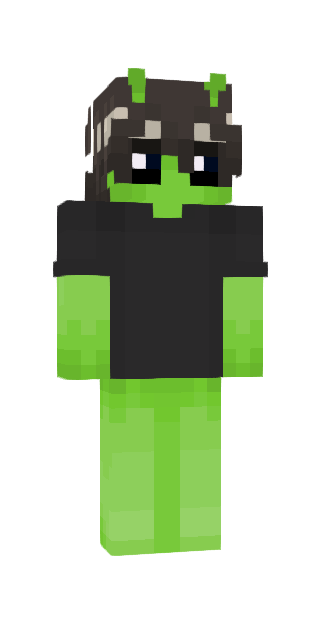 Black Slim #86f9 Minecraft skin avatar