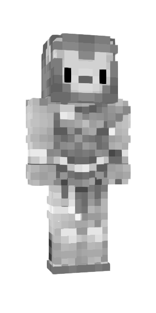 Monochrome Slim #8897 Minecraft skin avatar