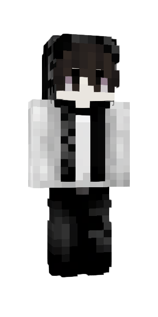 Monochrome Slim #8bb9 Minecraft skin avatar