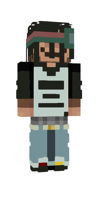 Black Slim #903b Minecraft skin avatar