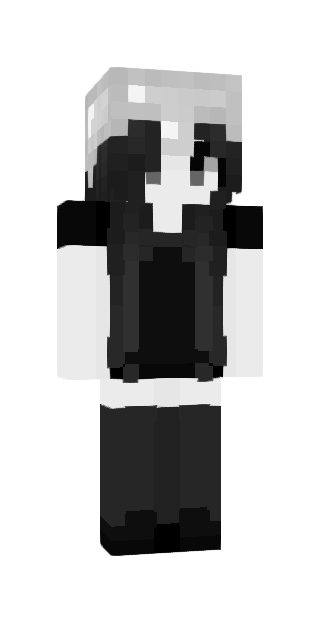 Monochrome Slim #94c0 Minecraft skin avatar