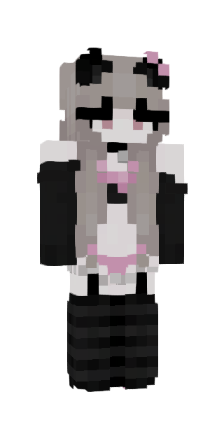 Monochrome Slim #97cb Minecraft skin avatar