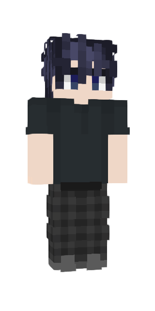 Black Slim #9b2c Minecraft skin avatar
