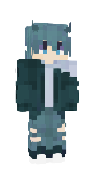 Black Slim #aad6 Minecraft skin avatar