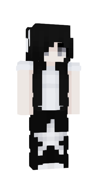 Monochrome Slim #ac7f Minecraft skin avatar