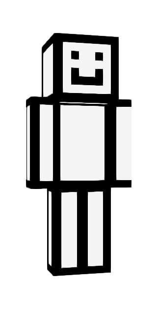 Monochrome Slim #afdf Minecraft skin avatar