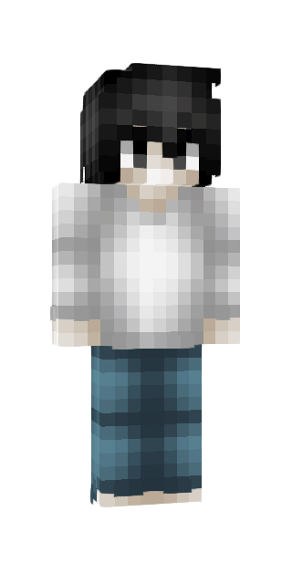 Monochrome Slim #afe2 Minecraft skin avatar