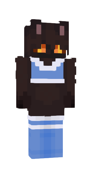 Black Slim #b44b Minecraft skin avatar