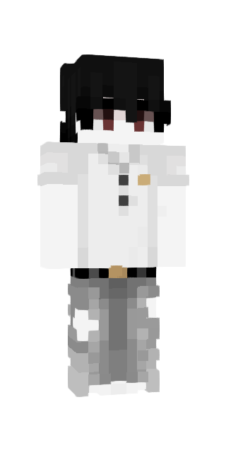 Monochrome Slim #b67c Minecraft skin avatar