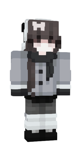 Monochrome Classic #b6e9 Minecraft skin avatar