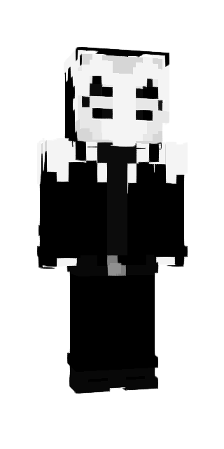 Monochrome Slim #b876 Minecraft skin avatar