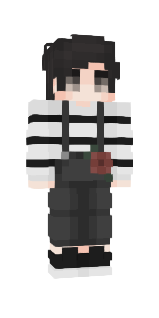 Monochrome Slim #bcce Minecraft skin avatar