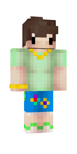 Colorful Classic #bdf8 Minecraft skin avatar