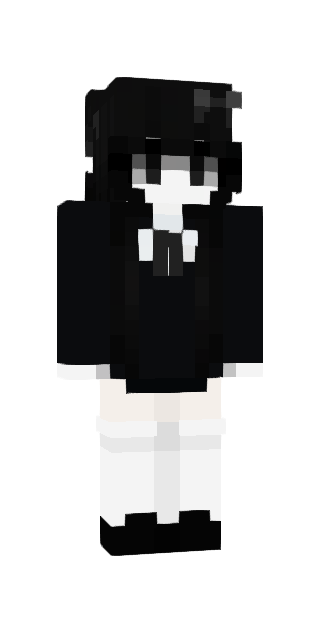 Monochrome Slim #c386 Minecraft skin avatar
