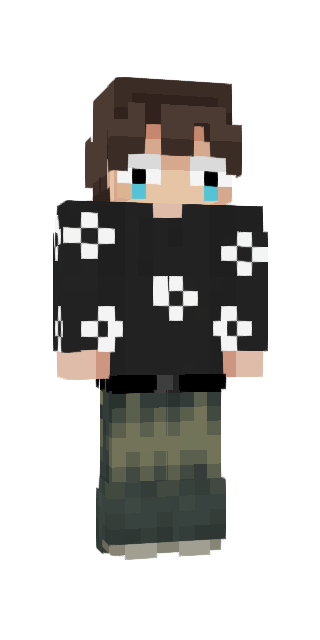 Monochrome Slim #c4b3 Minecraft skin avatar