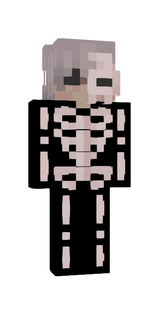Monochrome Slim #c8b3 Minecraft skin avatar