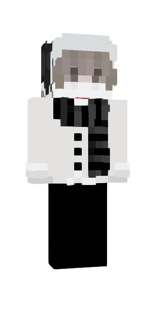 Monochrome Slim #c9f9 Minecraft skin avatar