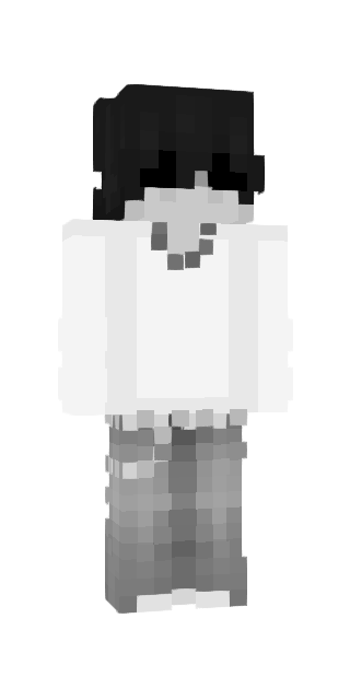 Monochrome Slim #cb0e Minecraft skin avatar
