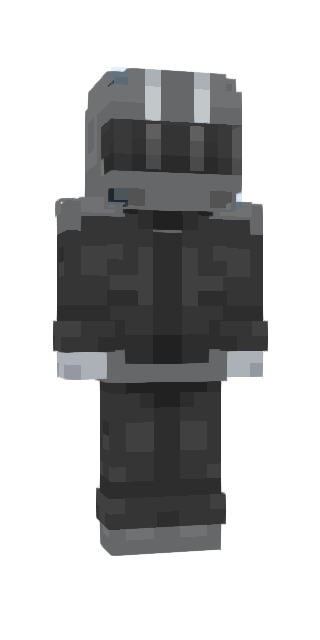 Monochrome Slim #ce0a Minecraft skin avatar