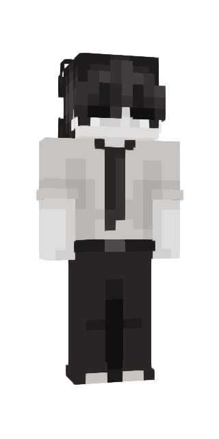 Monochrome Slim #cf5c Minecraft skin avatar